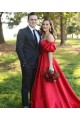Long Red Off the Shoulder Satin Prom Dresses Formal Evening Gowns 901636 Long Red Off the Shoulder Satin Prom Dresses Formal Evening Gowns 901636