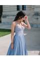 A-Line Beaded Lace Long Prom Dresses Formal Evening Gowns 901640