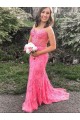 Elegant Sheath Sweetheart Lace Prom Dresses Formal Evening Gowns 901641