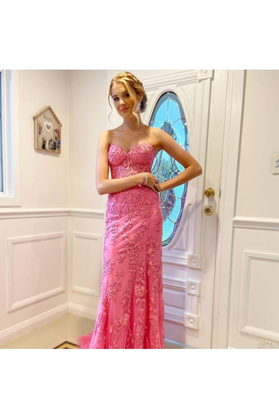 Elegant Sheath Sweetheart Lace Prom Dresses Formal Evening Gowns 901641 Elegant Sheath Sweetheart Lace Prom Dresses Formal Evening Gowns 901641
