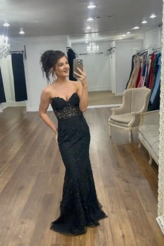 Elegant Sheath Sweetheart Lace Prom Dresses Formal Evening Gowns 901641 Elegant Sheath Sweetheart Lace Prom Dresses Formal Evening Gowns 901641