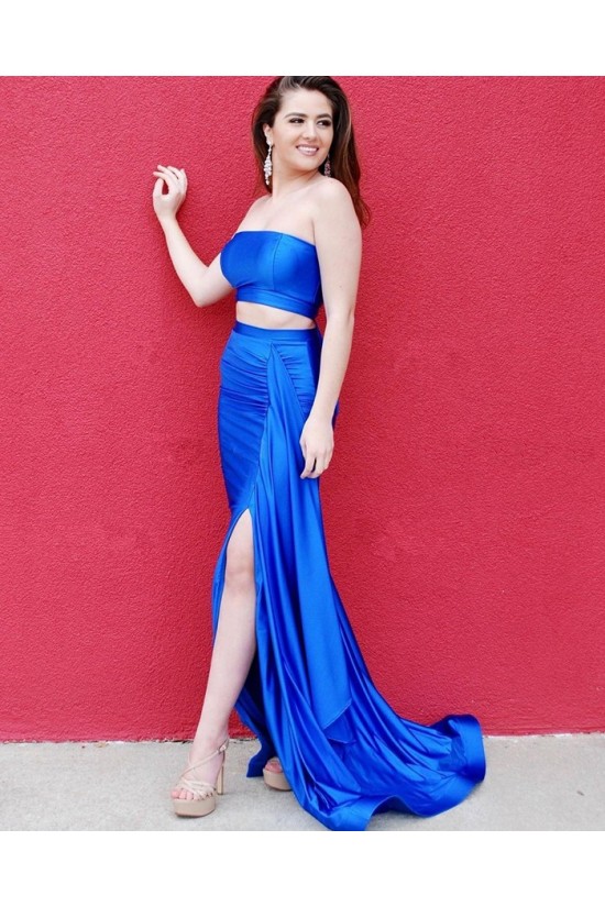 Long Royal Blue Two Pieces Prom Dresses Formal Evening Gowns 901643 Long Royal Blue Two Pieces Prom Dresses Formal Evening Gowns 901643