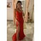 Elegant Long Red Sequin Prom Dresses Formal Evening Gowns 901644