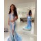 Elegant Mermaid Long Sparkle Prom Dresses Formal Evening Gowns 901650