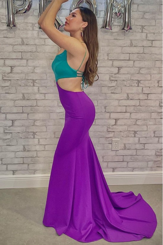 Long Mermaid One Shoulder Prom Dresses Formal Evening Gowns 901658