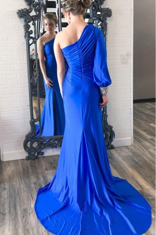 Long Mermaid One Shoulder Orange Prom Dresses Formal Evening Gowns 901660 Long Mermaid One Shoulder Orange Prom Dresses Formal Evening Gowns 901660