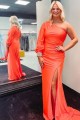 Long Mermaid One Shoulder Orange Prom Dresses Formal Evening Gowns 901660 Long Mermaid One Shoulder Orange Prom Dresses Formal Evening Gowns 901660