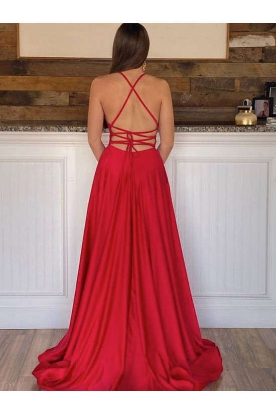 Long Red Prom Dresses Formal Evening Gowns with Pockets 901661 Long Red Prom Dresses Formal Evening Gowns with Pockets 901661