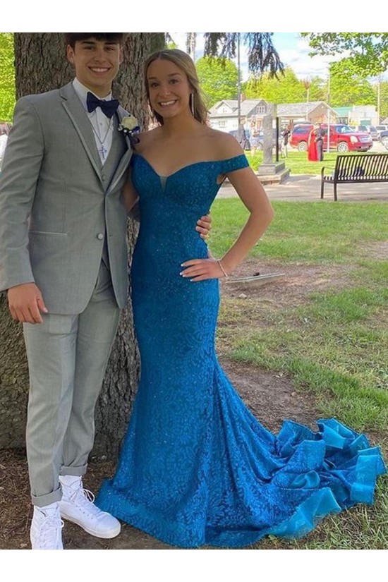 Long Mermaid Lace Prom Dresses Formal Evening Gowns 901664 Long Mermaid Lace Prom Dresses Formal Evening Gowns 901664