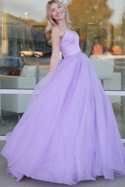 Elegant Long Lilac Prom Dresses Formal Evening Gowns 901680