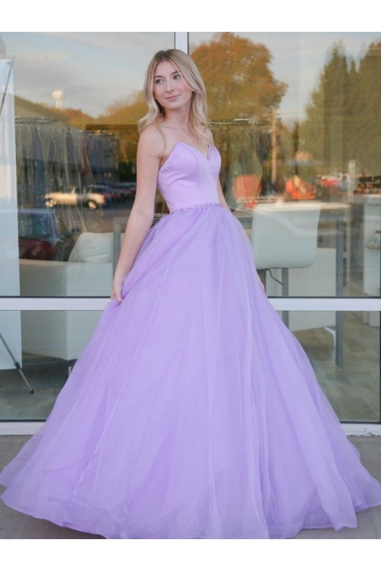 Elegant Long Lilac Prom Dresses Formal Evening Gowns 901680