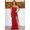 Long Red Sparkle Sequin Prom Dresses Formal Evening Gowns 901686