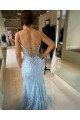 Long Blue Sequin Prom Dresses Formal Evening Gowns 901687 Long Blue Sequin Prom Dresses Formal Evening Gowns 901687