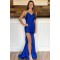 Long Royal Blue Mermaid Prom Dresses Formal Evening Gowns 901695
