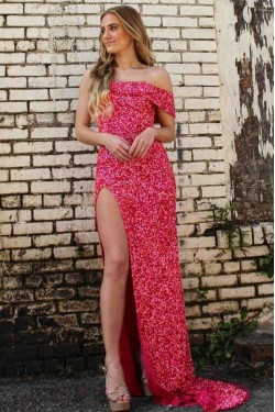 Long Sparkle Sequin Prom Dresses Formal Evening Gowns 901696