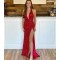 Long Red Sparkle Sequin Prom Dresses Formal Evening Gowns 901698