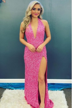 Long Sparkle Sequin Prom Dresses Formal Evening Gowns 901702