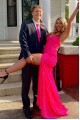 Elegant Long Pink Prom Dresses Formal Evening Gowns 901703