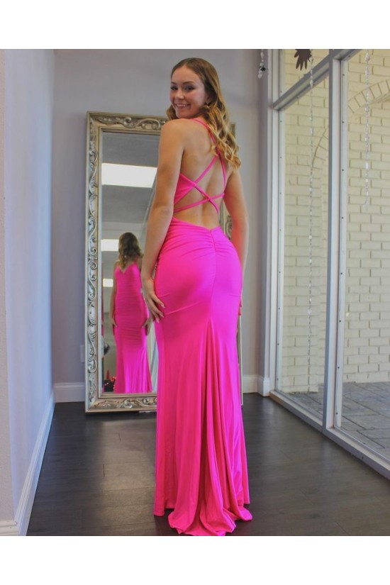 Long Fuchsia Mermaid Prom Dresses Formal Evening Gowns 901706 Long Fuchsia Mermaid Prom Dresses Formal Evening Gowns 901706
