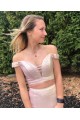 Mermaid Two Pieces Off the Shoulder Prom Dresses Formal Evening Gowns 901711 Mermaid Two Pieces Off the Shoulder Prom Dresses Formal Evening Gowns 901711