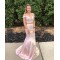 Mermaid Two Pieces Off the Shoulder Prom Dresses Formal Evening Gowns 901711
