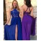 Long Chiffon and Lace Two Pieces Prom Dresses Formal Evening Gowns 901715