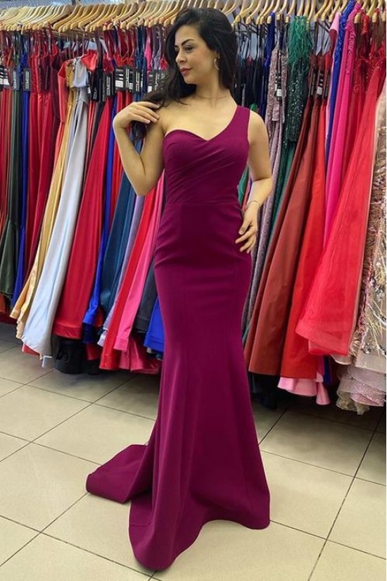 Long Mermaid One Shoulder Prom Dresses Formal Evening Gowns 901726 Long Mermaid One Shoulder Prom Dresses Formal Evening Gowns 901726
