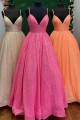 Long-Pink-Sparkle-Sequins-Prom-Dresses-Formal-Evening-Gowns-901729