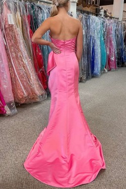 Long Pink Sweetheart Prom Dresses Formal Evening Gowns 901730