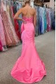 Long Pink Sweetheart Prom Dresses Formal Evening Gowns 901730