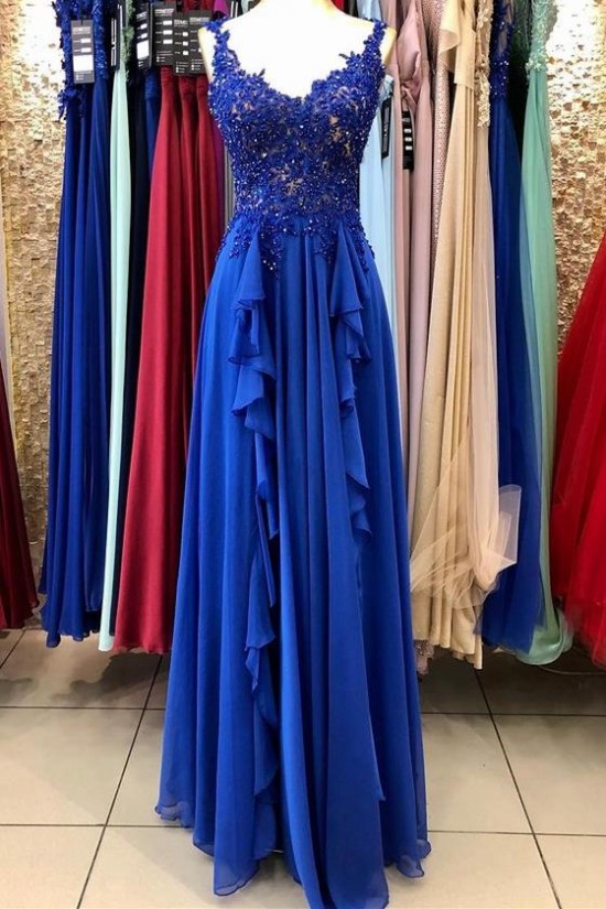 Long Red Lace and Chiffon Prom Dresses Formal Evening Gowns 901734 Long Red Lace and Chiffon Prom Dresses Formal Evening Gowns 901734