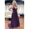 A-Line Long Purple Sparkle Sequins Prom Dresses Formal Evening Gowns 901737