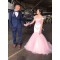 Long Pink Mermaid Prom Dresses Formal Evening Gowns 901743