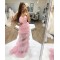 Long Pink Tulle Prom Dresses Formal Evening Gowns 901744