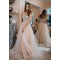A-Line Lace and Tulle Long Prom Dresses Formal Evening Gowns 901752