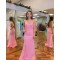 Long Pink Sparkle Sequins Prom Dresses Formal Evening Gowns 901769