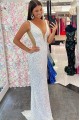 Elegant Mermaid Long Sparkle Sequins Prom Dresses Formal Evening Gowns 901773