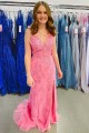 Long Yellow Lace Prom Dresses Formal Evening Gowns 901785 Long Yellow Lace Prom Dresses Formal Evening Gowns 901785