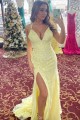 Long Yellow Lace Prom Dresses Formal Evening Gowns 901785 Long Yellow Lace Prom Dresses Formal Evening Gowns 901785