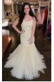 Long Mermaid Lace and Tulle Prom Dresses Formal Evening Gowns 901787