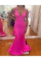 Long Fuchsia Mermaid Prom Dresses Formal Evening Gowns 901788 Long Fuchsia Mermaid Prom Dresses Formal Evening Gowns 901788