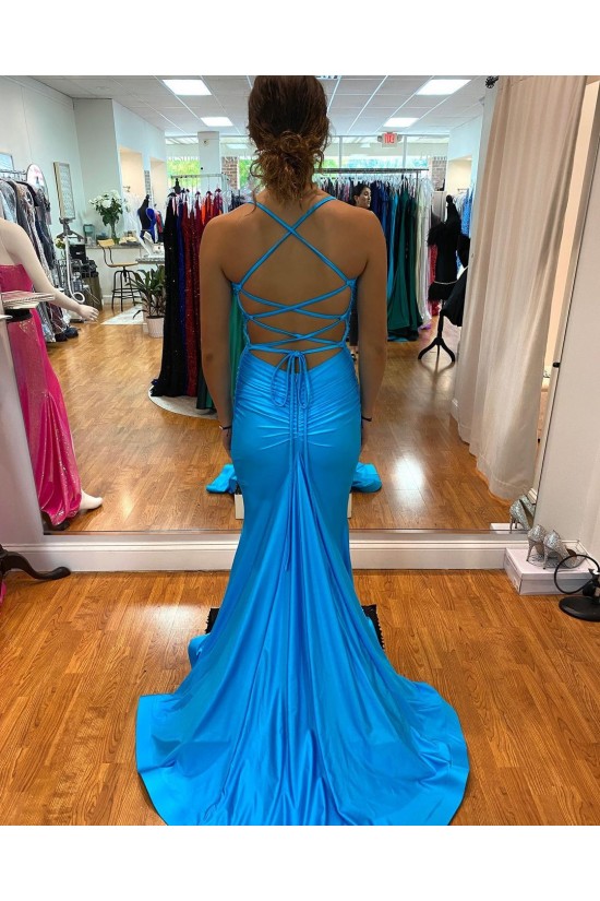 Long Blue Mermaid Prom Dresses Formal Evening Gowns 901789 Long Blue Mermaid Prom Dresses Formal Evening Gowns 901789