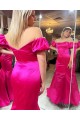 Long Mermaid Fuchsia Prom Dresses Formal Evening Gowns 901795