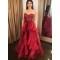 A-Line Long Burgundy Sweetheart Prom Dresses Formal Evening Gowns 901804