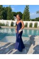 Long Navy Blue Mermaid Prom Dresses Formal Evening Gowns 901806