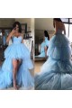 High Low Long Blue Tulle Prom Dresses Formal Evening Gowns 901808 High Low Long Blue Tulle Prom Dresses Formal Evening Gowns 901808