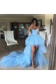 High Low Long Blue Tulle Prom Dresses Formal Evening Gowns 901808 High Low Long Blue Tulle Prom Dresses Formal Evening Gowns 901808