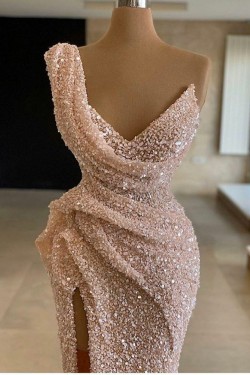 Long Mermaid Sparkle Sequins Prom Dresses Formal Evening Dresses 901887
