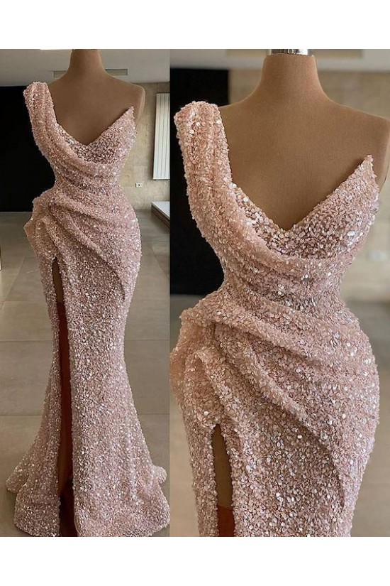 Long Mermaid Sparkle Sequins Prom Dresses Formal Evening Dresses 901887