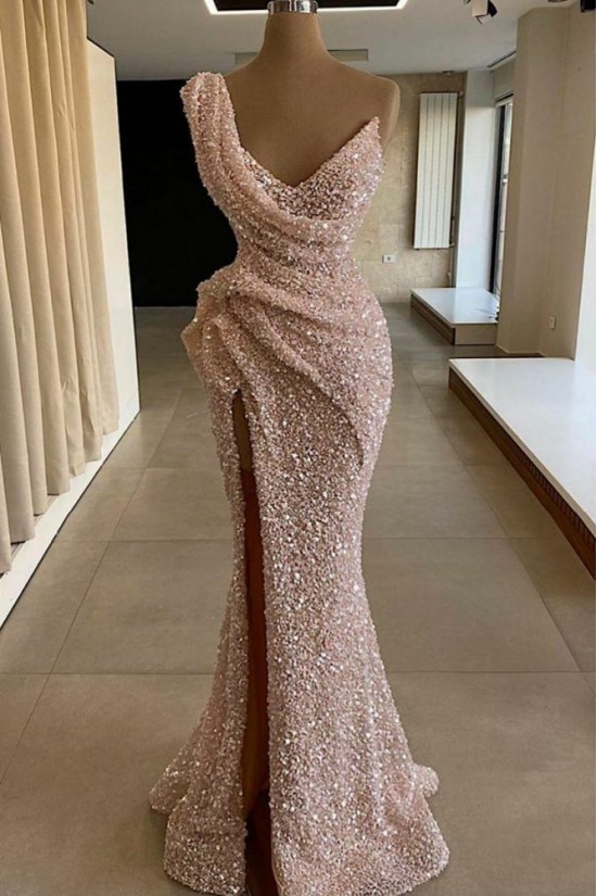 Long Mermaid Sparkle Sequins Prom Dresses Formal Evening Dresses 901887